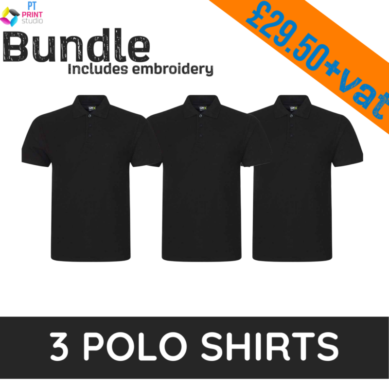 3 Polo Shirts Bundle