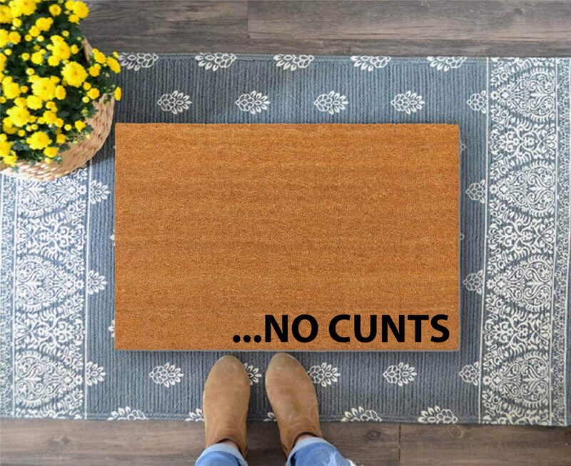 No Cunts Bold Door Mat