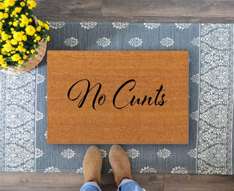 No Cunts Des 2 Door Mat