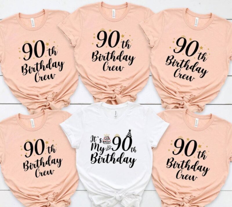 Birthday Crew Champagne T-Shirts