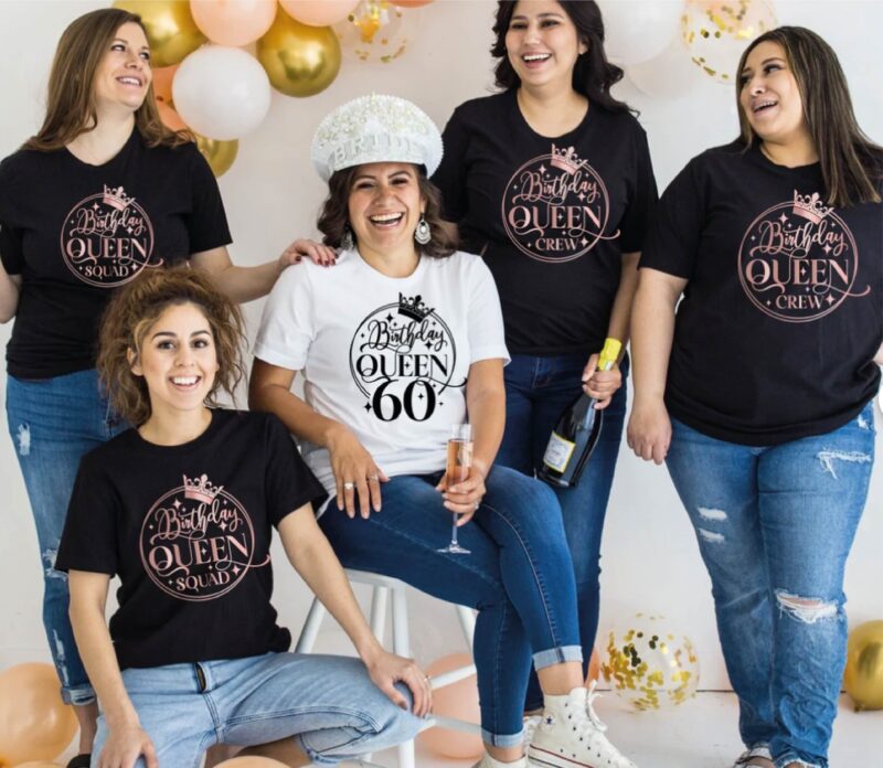 Birthday Queen Circle T-Shirts