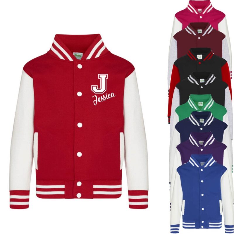 Personalised Initial and Name Varsity Jacket